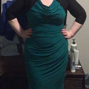 Beautiful emerald green dress